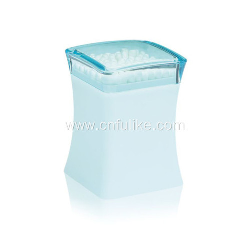 Plastic Blue Toothpick Box with Lid